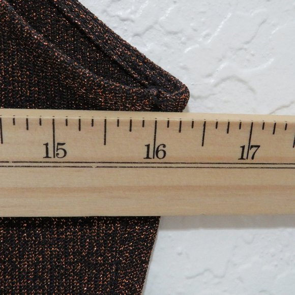 ZARA*‎ Women's Sleeveless Boatneck Straight Hem Flashy Blouse~ Size Large - Picture 5 of 9